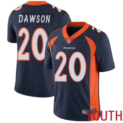 Youth Denver Broncos #20 Duke Dawson Navy Blue Alternate Vapor Untouchable Limited Player Football NFL Jersey->youth nfl jersey->Youth Jersey